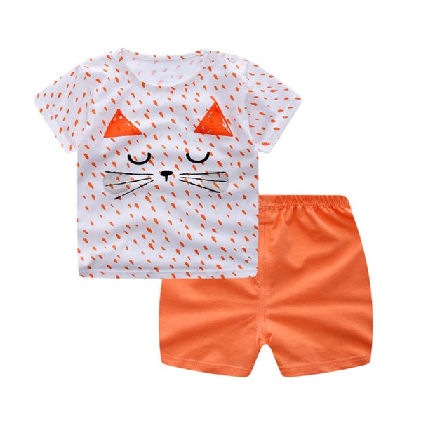 Vêtements Bébé Garçon Vêtements D'été de bande dessinée T-shirt Bébé Fille Vêtements Décontractés Ensembles