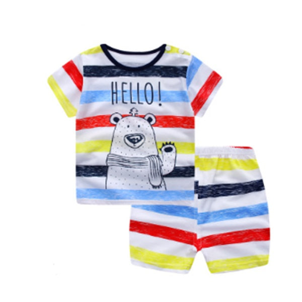 Vêtements Bébé Garçon Vêtements D'été de bande dessinée T-shirt Bébé Fille Vêtements Décontractés Ensembles