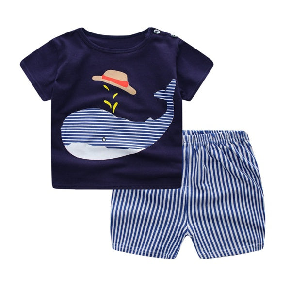 Vêtements Bébé Garçon Vêtements D'été de bande dessinée T-shirt Bébé Fille Vêtements Décontractés Ensembles