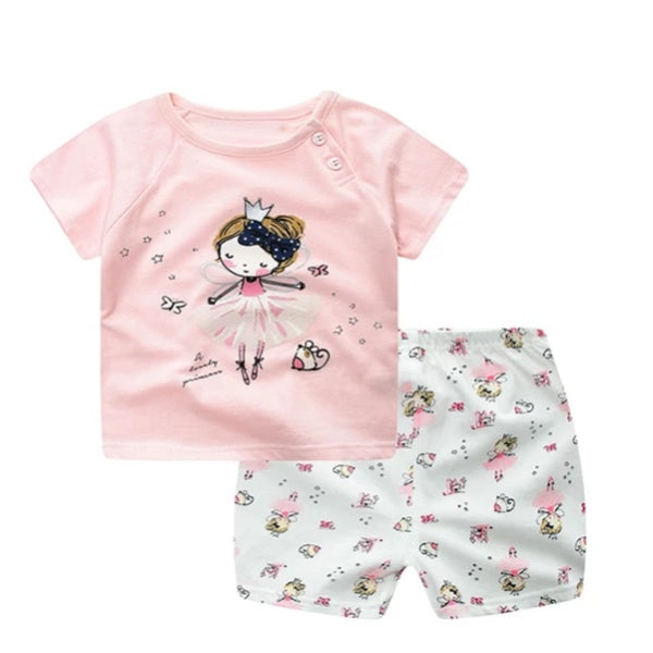 Vêtements Bébé Garçon Vêtements D'été de bande dessinée T-shirt Bébé Fille Vêtements Décontractés Ensembles